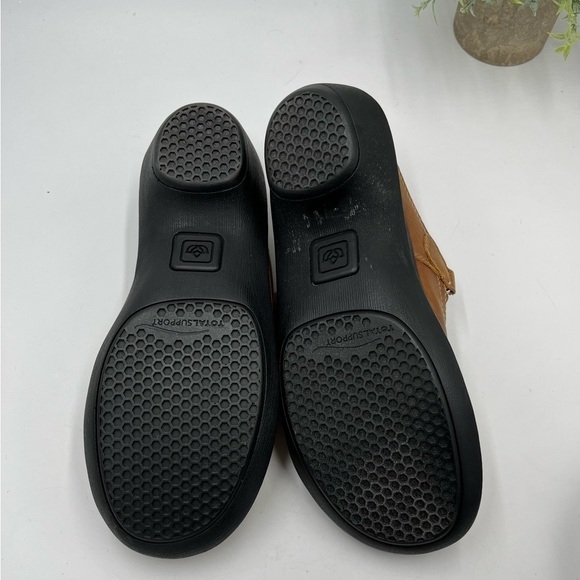 Spenco Women's 10 Brown Leather Rachel Orthotic Support Clogs Hook & Loop Strap - Picture 16 of 16